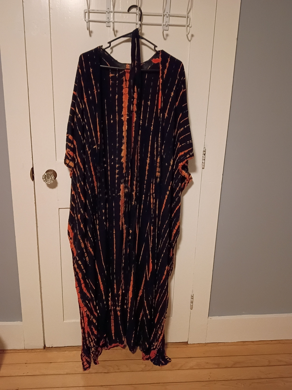 Orange And Black Kimono